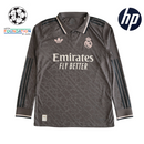 Camiseta de manga larga de jugador del Real Madrid 24/25 para hombre - Gris
