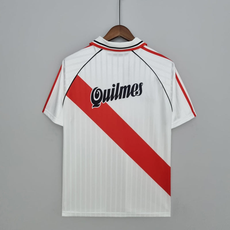 Camiseta retro Adidas River Plate 95/96 para hombre - Blanca