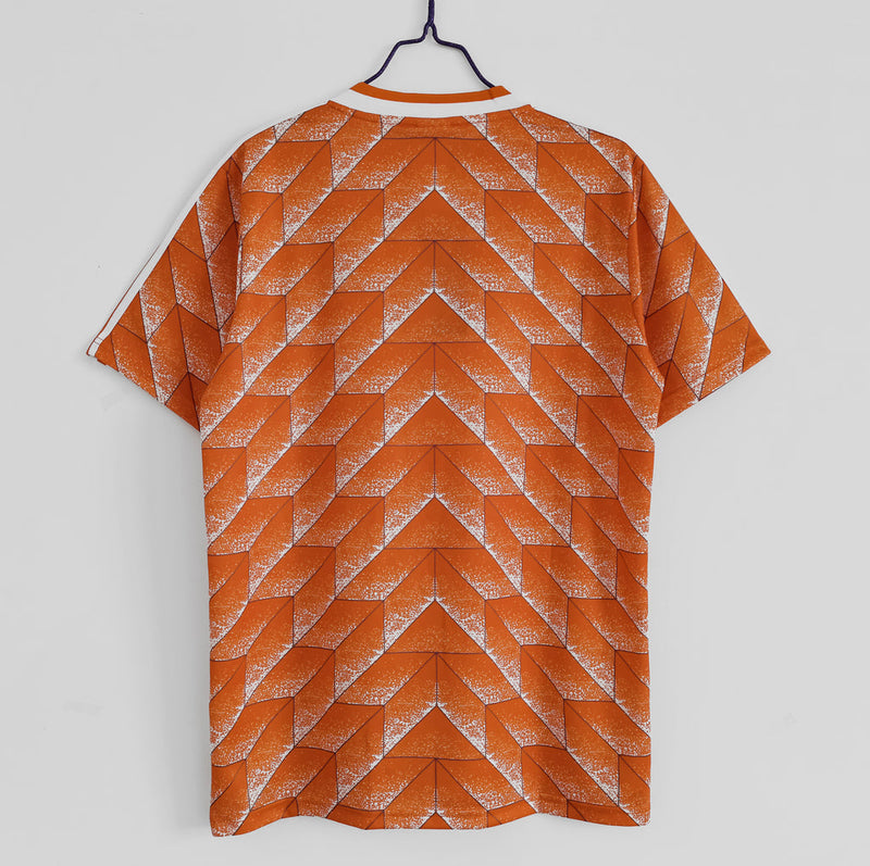 Camiseta retro de local de la selección nacional de Países Bajos (1988), para hombre, color naranja