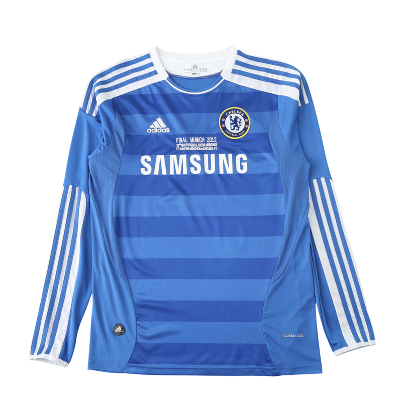 Camiseta retro de manga larga de local del Chelsea 11/12 para hombre - Azul