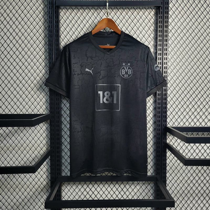 Camiseta negra para aficionado del Borussia Dortmund 23/24 para hombre de Puma
