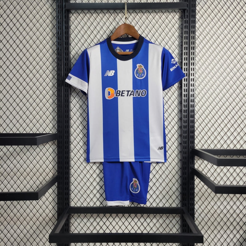 Camiseta y pantalón corto infantil Porto Home I 23/24 - Azul