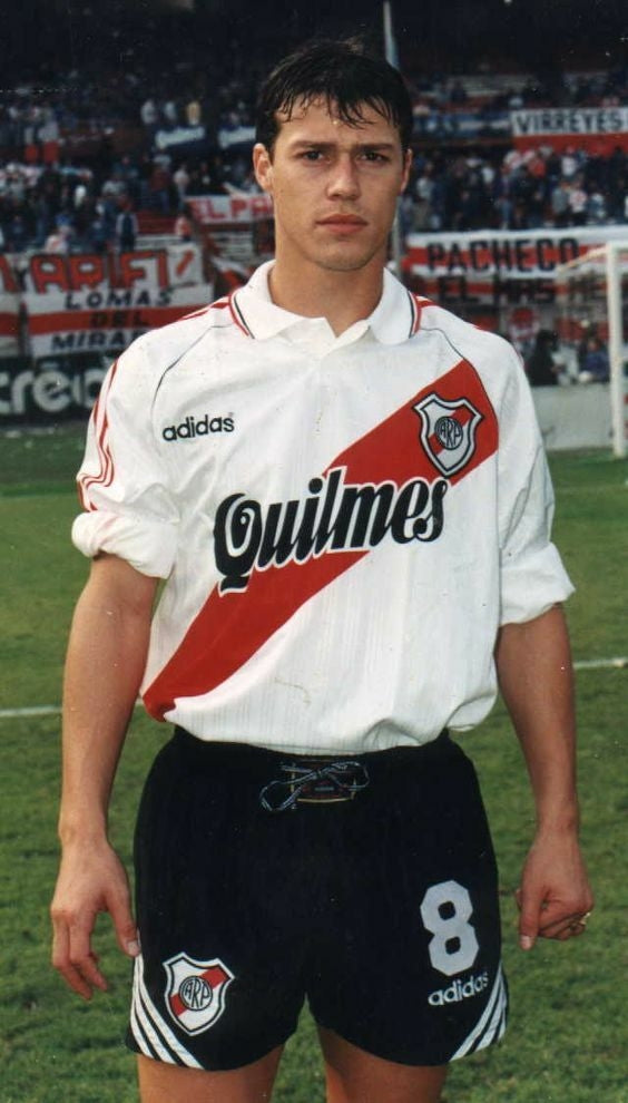 Camiseta retro Adidas River Plate 95/96 para hombre - Blanca