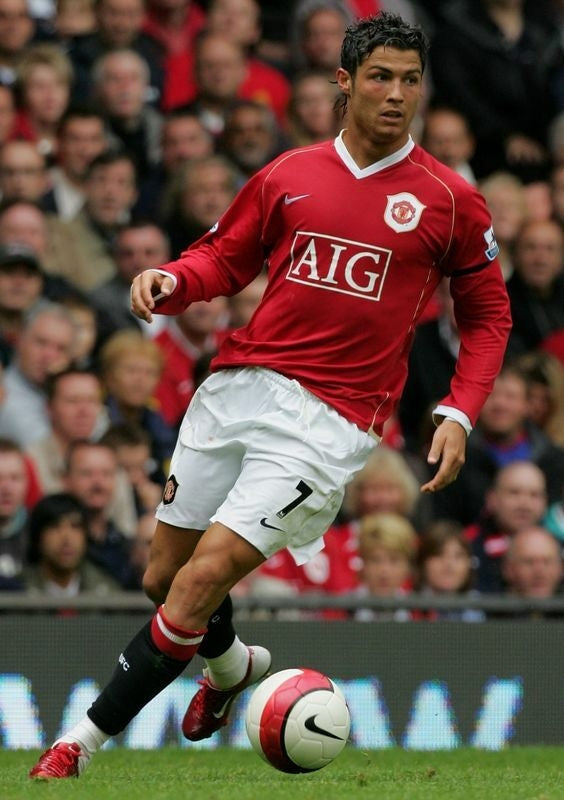 Camiseta retro de manga larga Nike para hombre del Manchester United 06/07 - Rojo