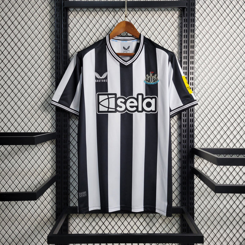 Camiseta de aficionado Castore del Newcastle United (local 23/24), hombre, blanco y negro