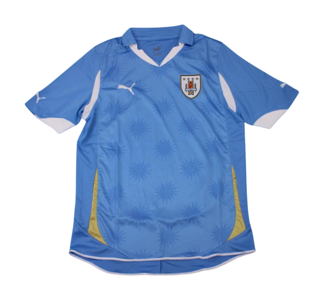Camiseta retro local de la selección uruguaya 2010 para hombre - Azul